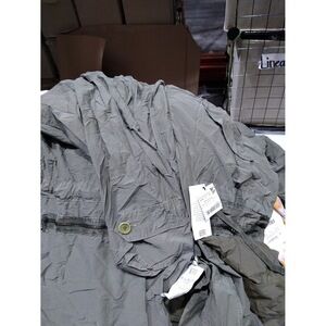 Moschino-Signature Long Jacket-Fantasy Print Green Medium